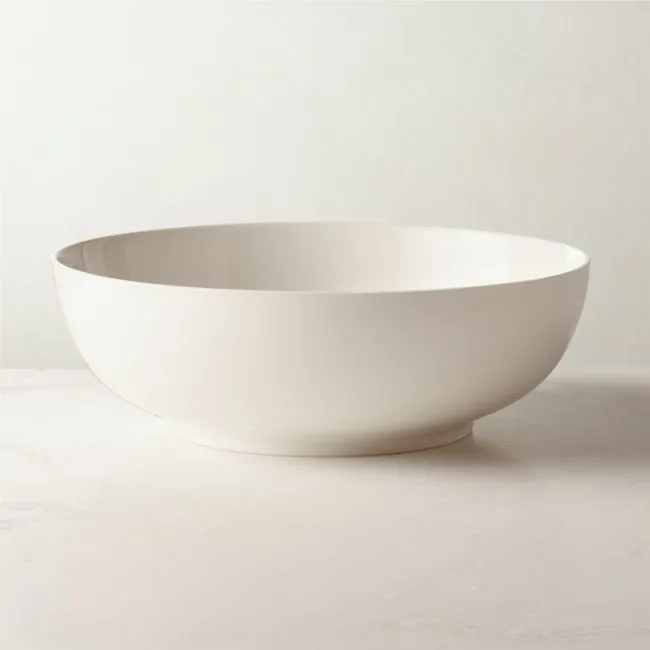 Contact White Ceramic Serving Bowl Tall