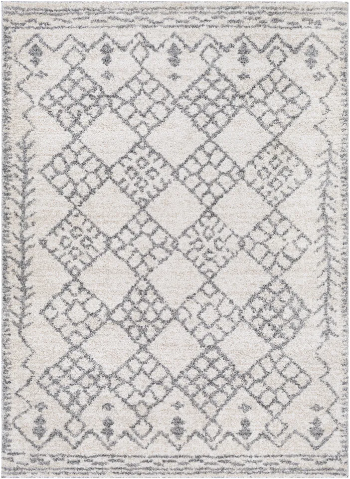 Andorra Gray Indoor 2' x 2'11" Machine Woven Rug