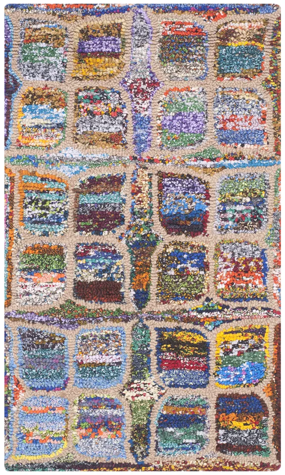 Arlo Home Hand Tufted Area Rug, NAN438A, Multi,  2' 3" X 4'