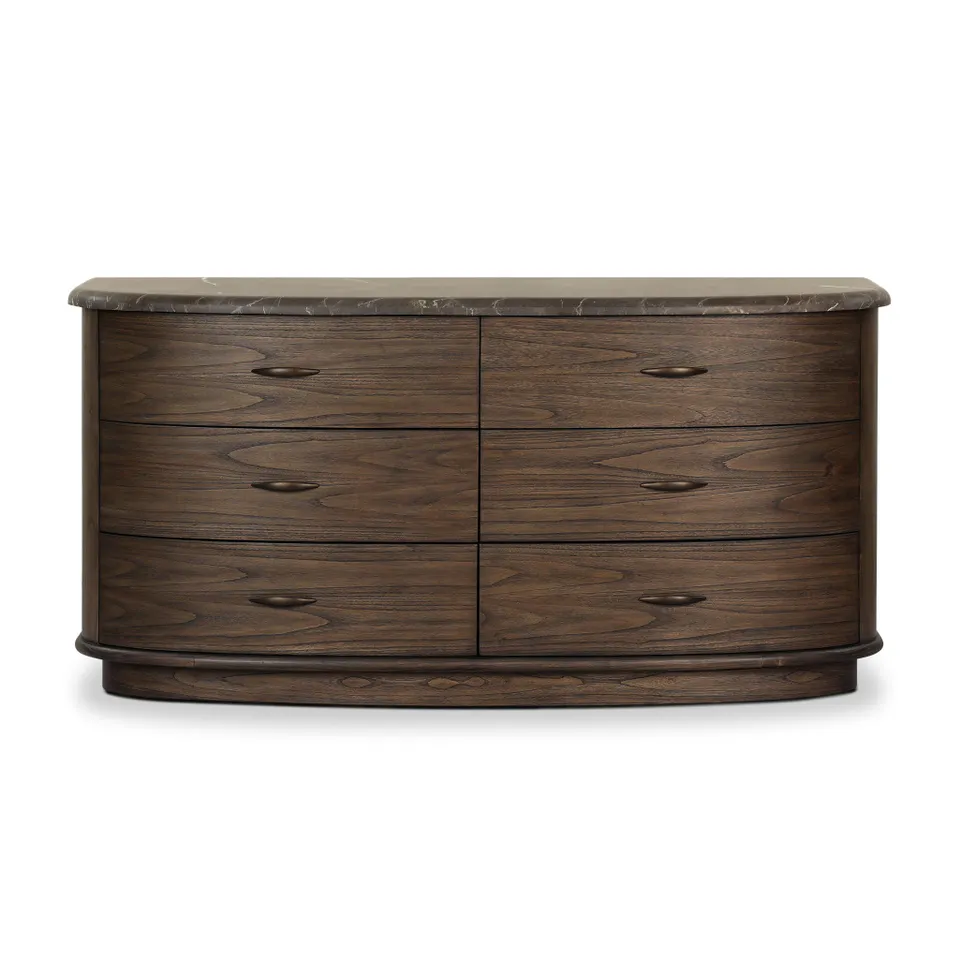 Tovae Dresser - Stained Saddle Brown Sungkai
