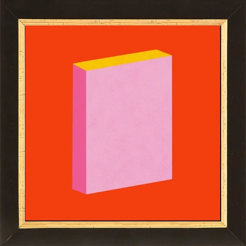 Color Books 3, Scarlet, Pink & Gold by Jessica Poundstone for Artfully Walls