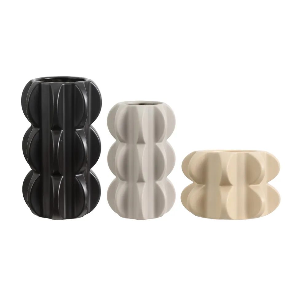 Felix Ceramic Vase , Set Of 3 - Multi