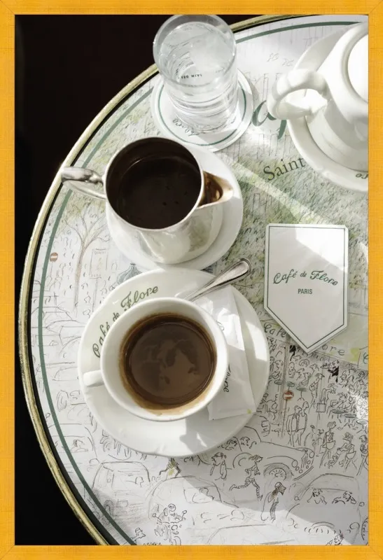 Chocolat chaud au Café de Flore by Lauren & Annael Tolila for Artfully Walls