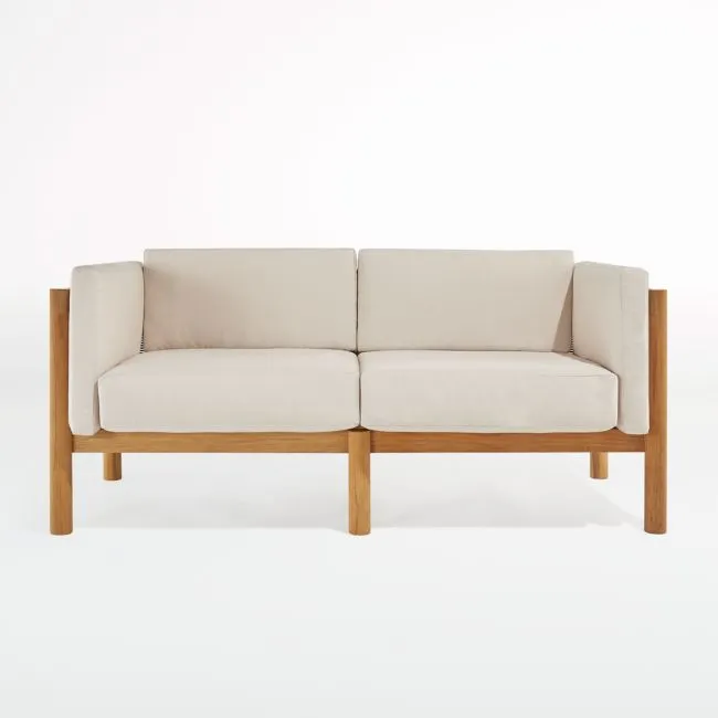 Neighbor ™ Haven 66" Canvas Outdoor Loveseat