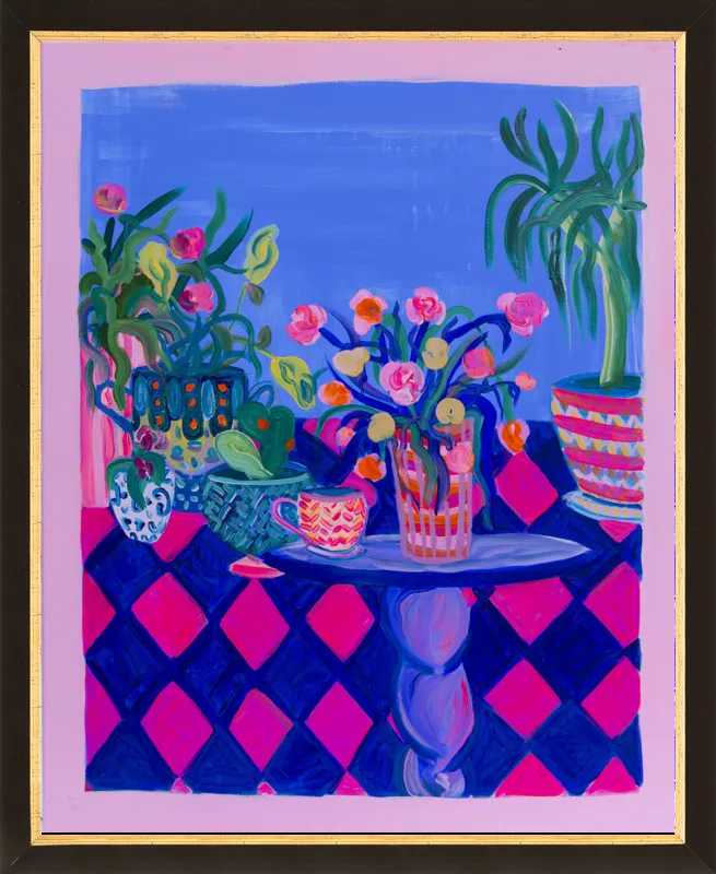 Pots and Plants painting by Davina Shefet for Artfully Walls