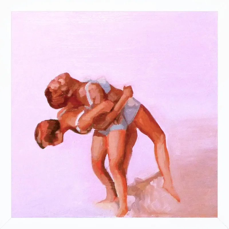 wrestling by Mary Sinner for Artfully Walls