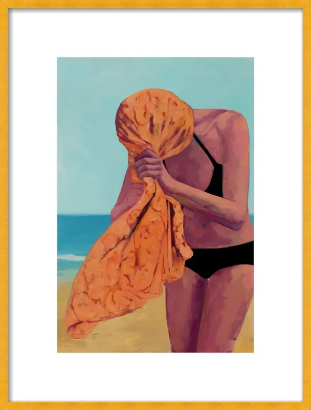 Tangerine Towel by T. S. Harris for Artfully Walls