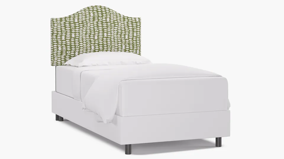 Camelback Headboard, Olive Odalisque, Twin