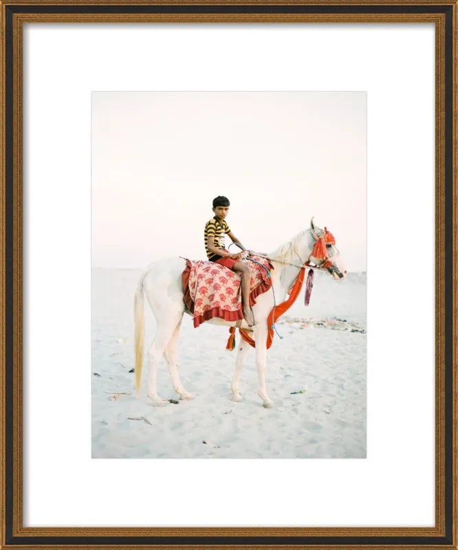 Boy on Horse by Andrew Jacona for Artfully Walls