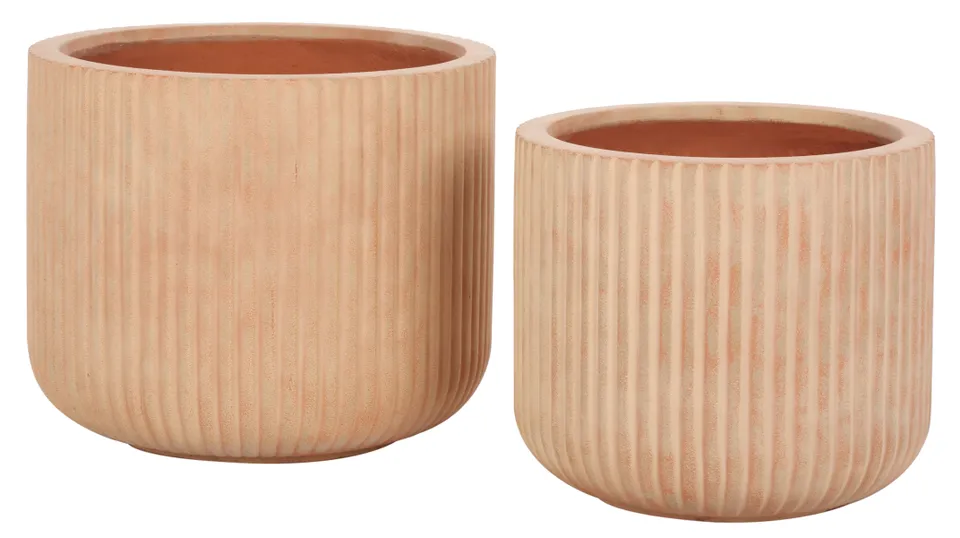 Lucca Planter Pot, Set Of 2 - Terracotta