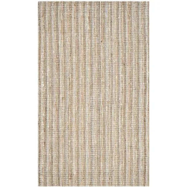 Natural Weave Chunky Stripe Two-Tone Area Rug