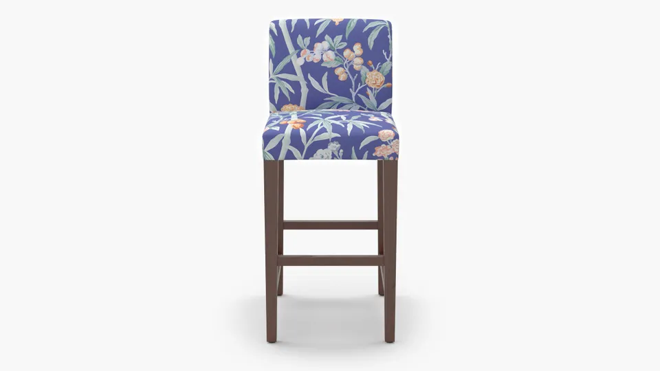 Signature Dining Bar Stool, Lapis Lanai, Walnut Square Tapered Leg