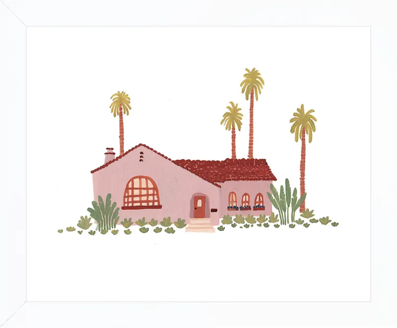 Pink Bungalow by Taylor Ann for Artfully Walls
