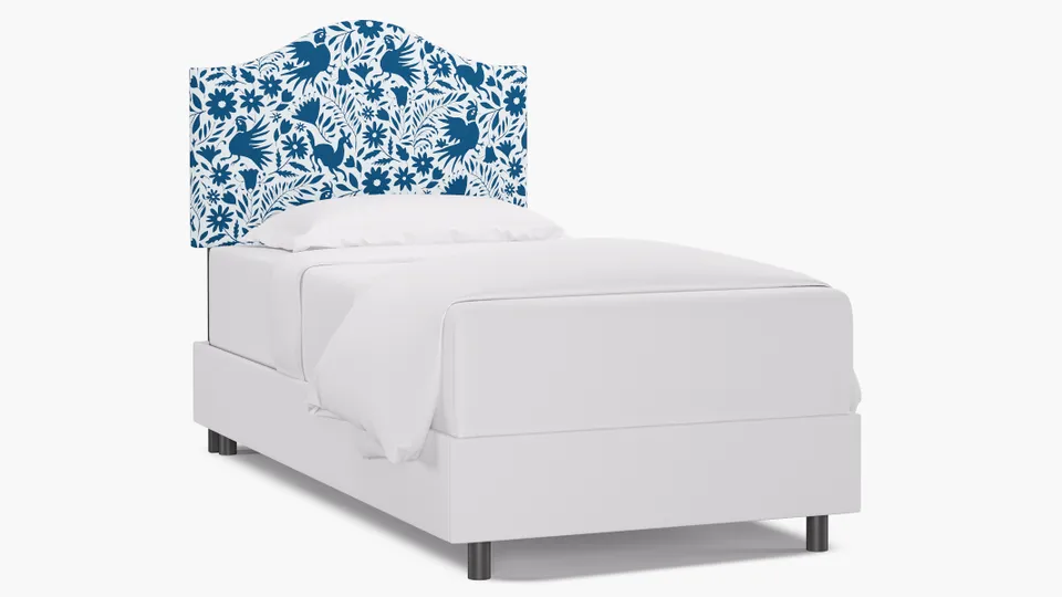 Camelback Headboard, Cerulean Frida, Twin
