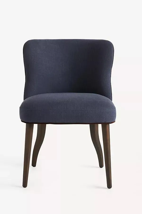 Meryl Linen Walnut Dining Chair