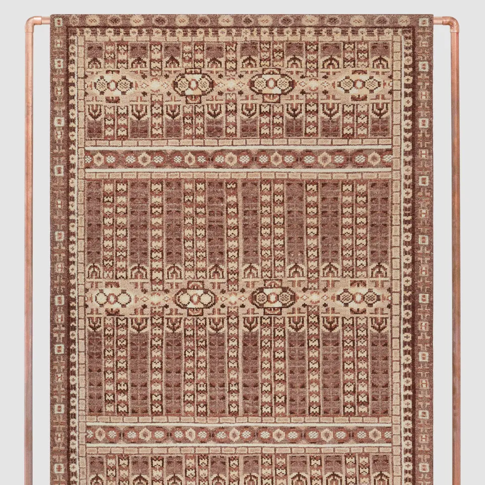 The Citizenry Vahini Hand-Knotted Area Rug | 6' x 9' | Currant Crush