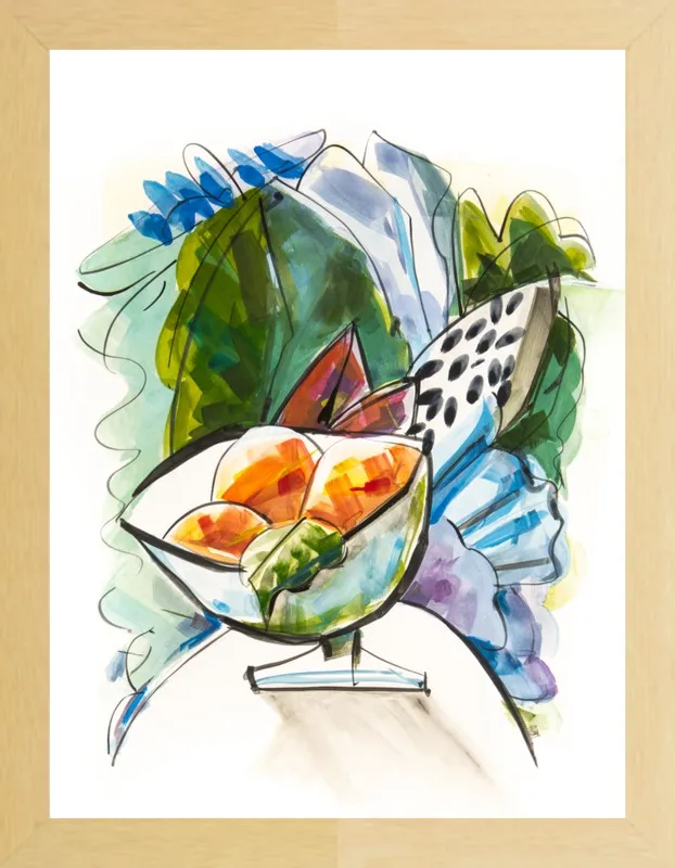 Still life with oranges by Becky Aubry for Artfully Walls