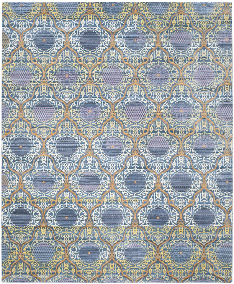 Arlo Home Woven Area Rug, VAL106L, Lavander/Gold,  8' X 10'