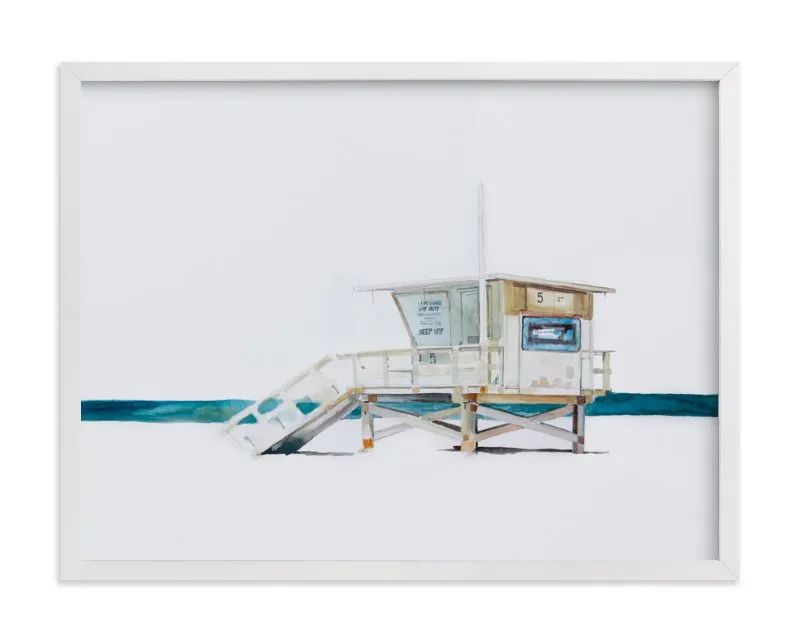 Hermosa Beach Lifeguard Tower Limited Edition Fine Art Print