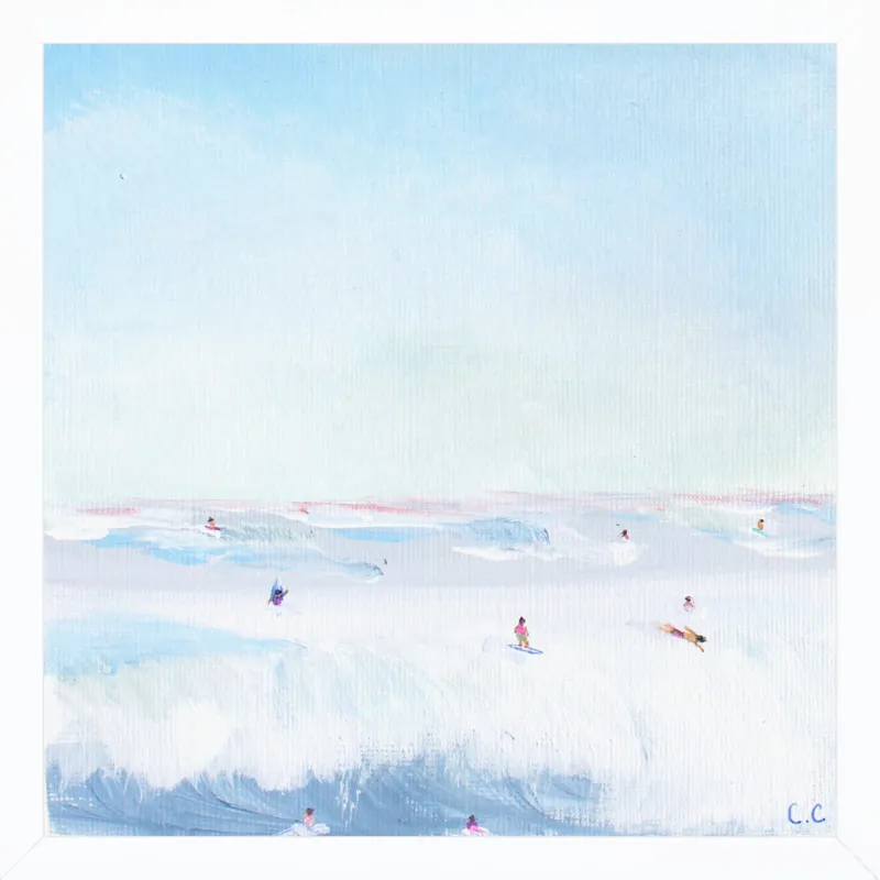 Soft Blue Surf  by Caroline Chriss  for Artfully Walls