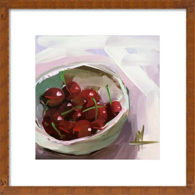 bowl of cherries no. 7 by Angela Moulton for Artfully Walls