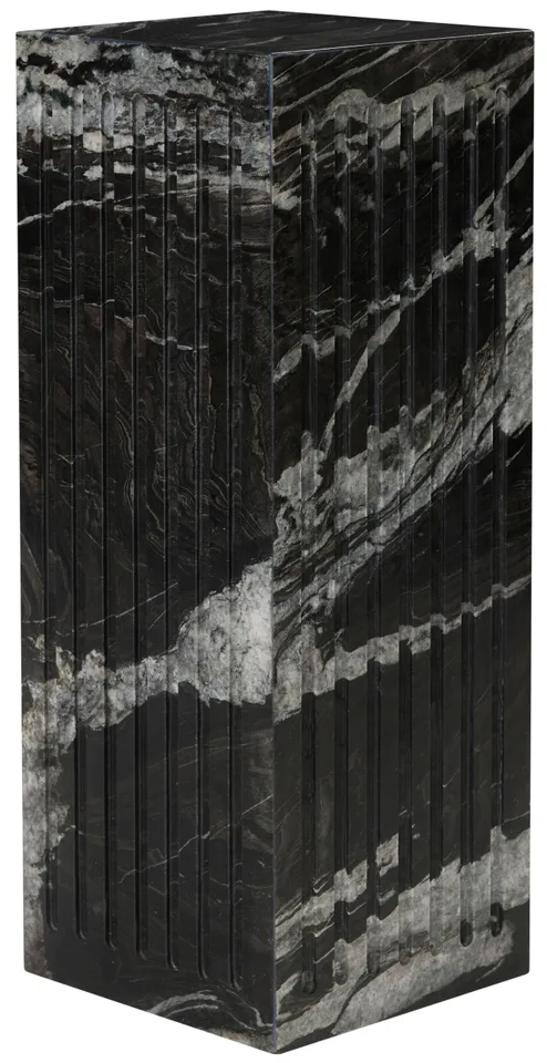 Safavieh Couture Carleton Square Marble Drink Table, Black / White