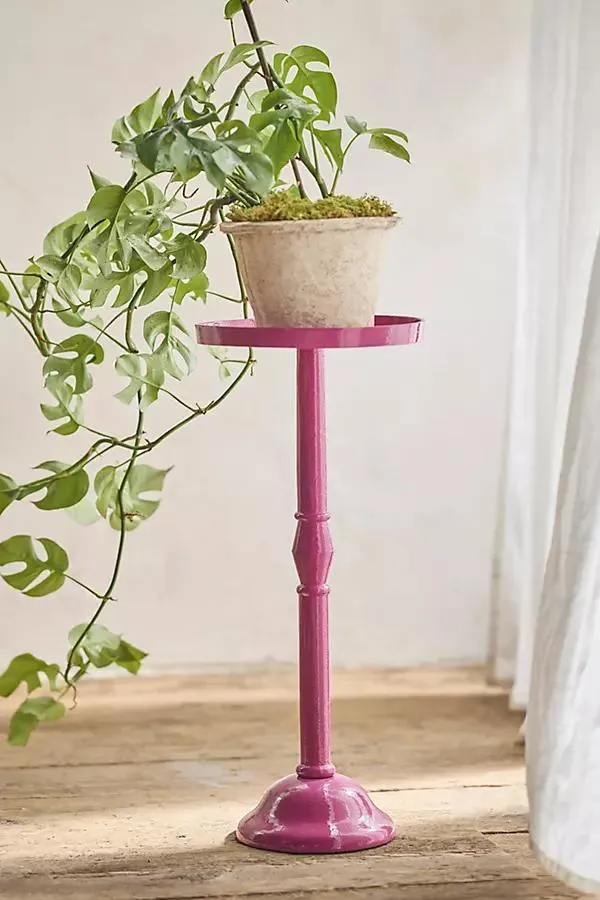 Spindle Aluminum Side Table,