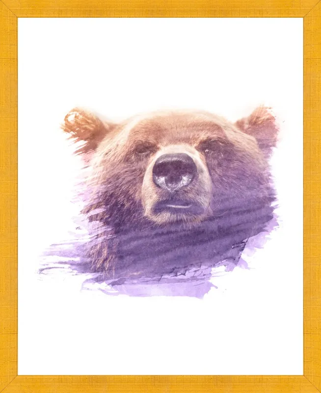 BEAR SUPERIMPOSED WATERCOLOR by Emiliano Deificus for Artfully Walls
