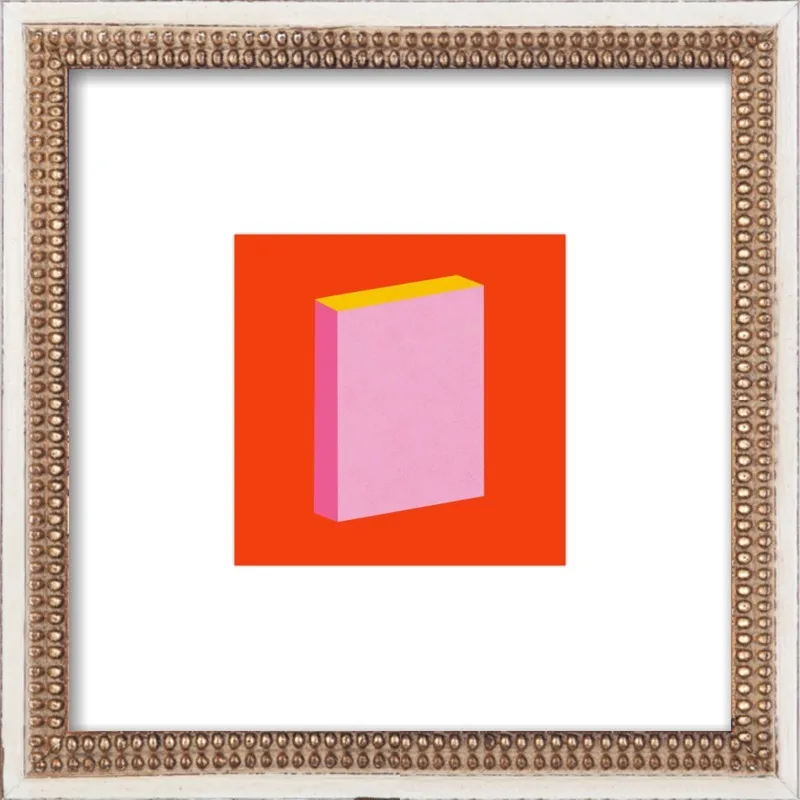 Color Books 3, Scarlet, Pink & Gold by Jessica Poundstone for Artfully Walls