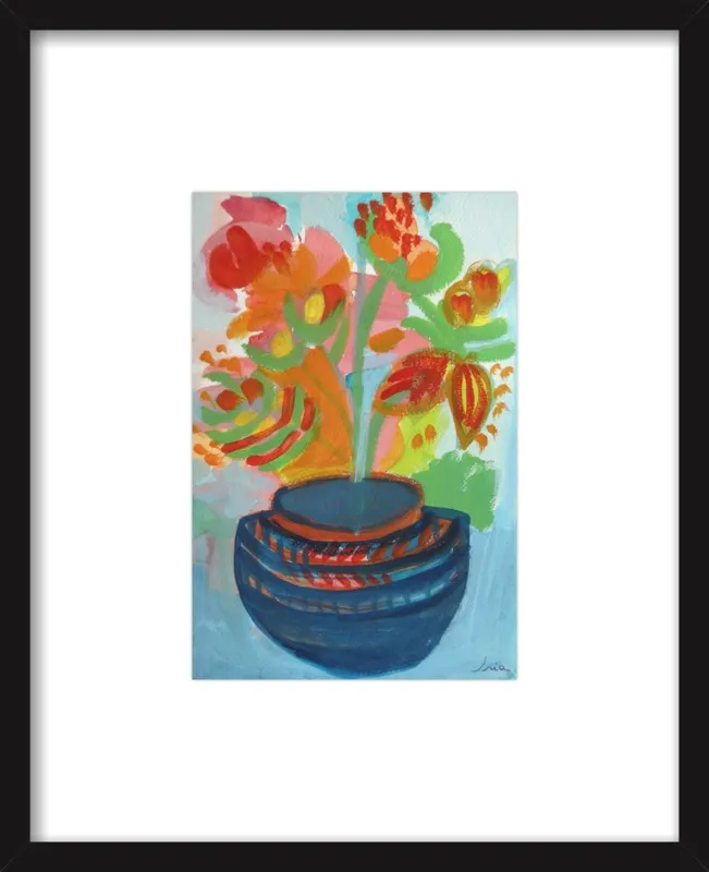 Red Flowers by Iria Fernandez Alvarez for Artfully Walls