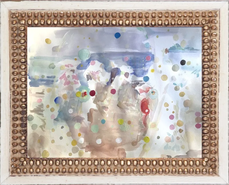 Beach scene (from memory)  by Hannah Dean for Artfully Walls