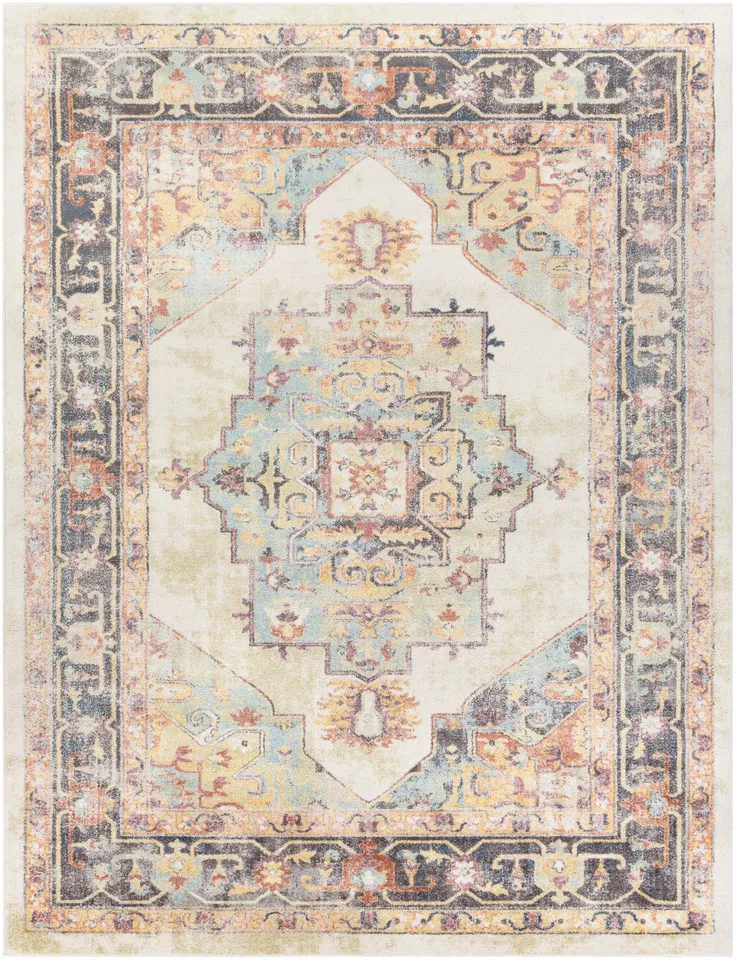 New Mexico Beige Indoor 8'10" x 12' Machine Woven Rug