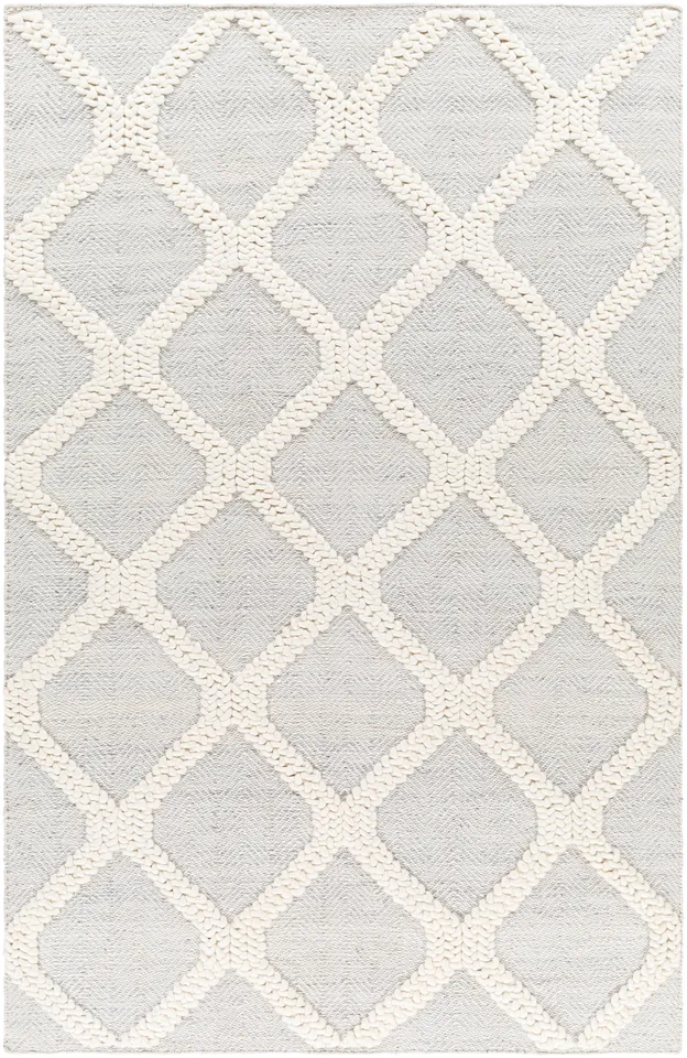 Nina Beige Indoor 2'6" x 8' Handmade Rug