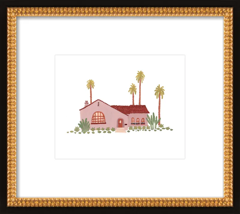 Pink Bungalow by Taylor Ann for Artfully Walls