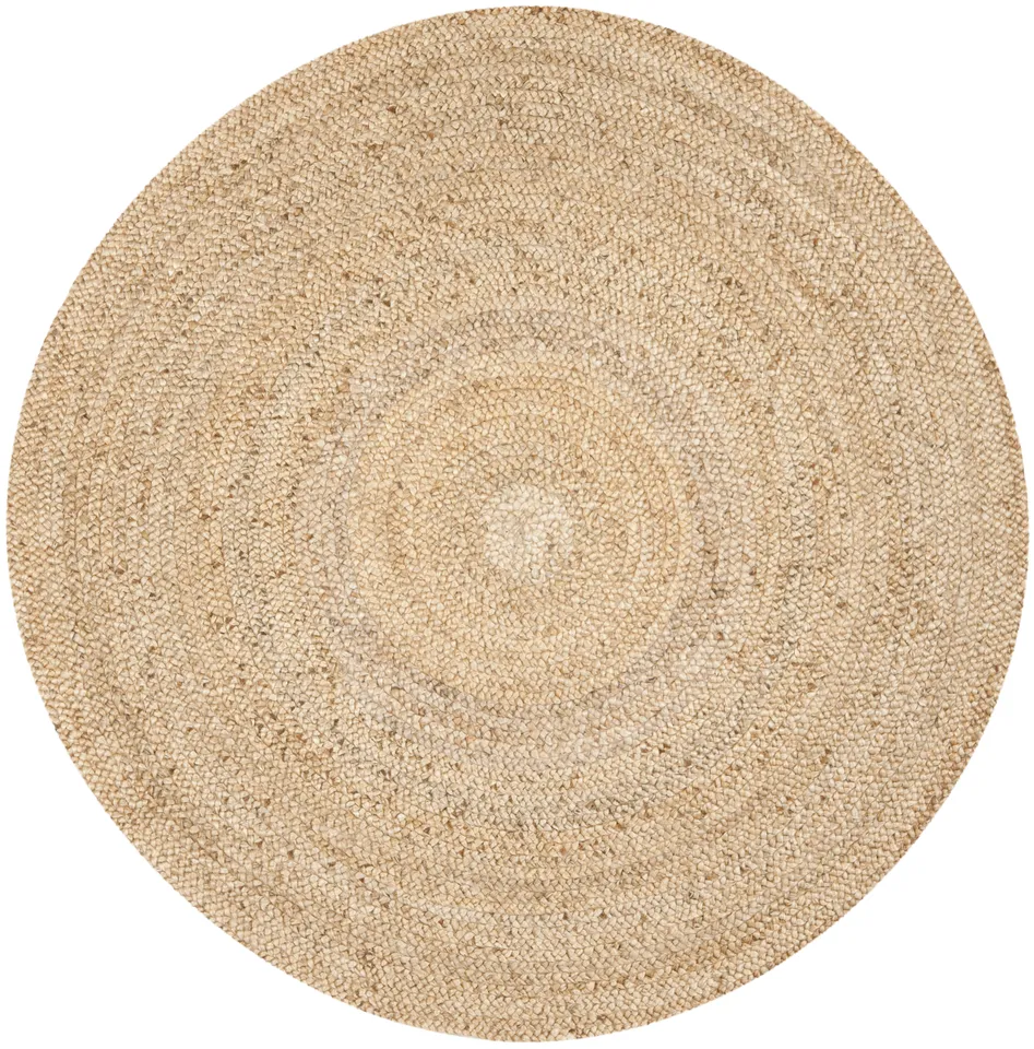 Arlo Home Hand Woven Area Rug, NF733A, Natural,  7' X 7' Round