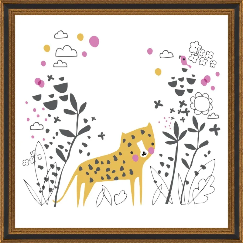Little jungle leopard by Lizzie Mackay for Artfully Walls