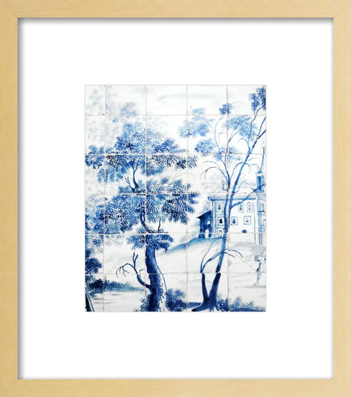 Lisbon Blue Tiles Two by Lupen Grainne for Artfully Walls