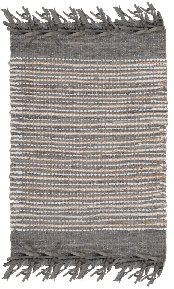 Arlo Home Hand Woven Area Rug, VTL373A, Grey/Multi,  2' 3" X 4'