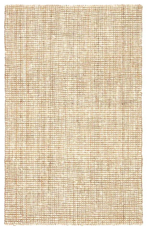 Mayen Natural Solid White/ Tan Runner Rug (2'6"X12')