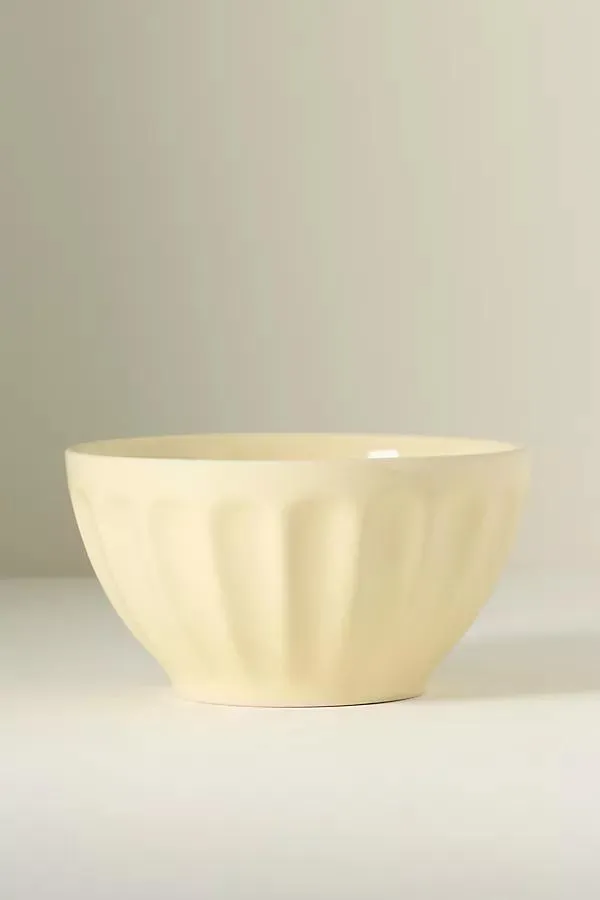 Amelie Latte Portuguese Stoneware Cereal Bowls, Set of 4