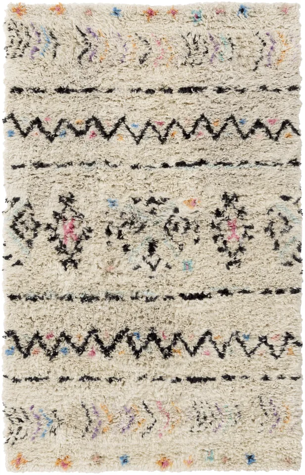 Riad Beige Indoor 9' x 13' Handmade Rug