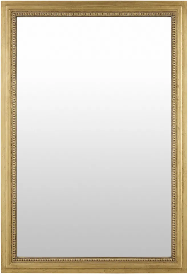 Damian Gold 38"H x 26"W x 1"D Accent Mirror