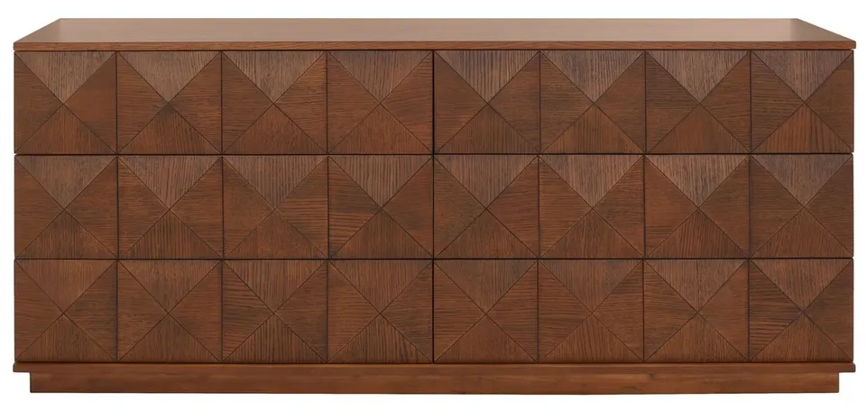 Patty 6 Drawer Dresser - Walnut