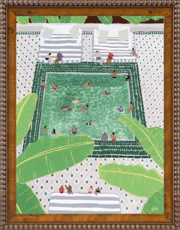 Green Riad by Joanne Ho for Artfully Walls