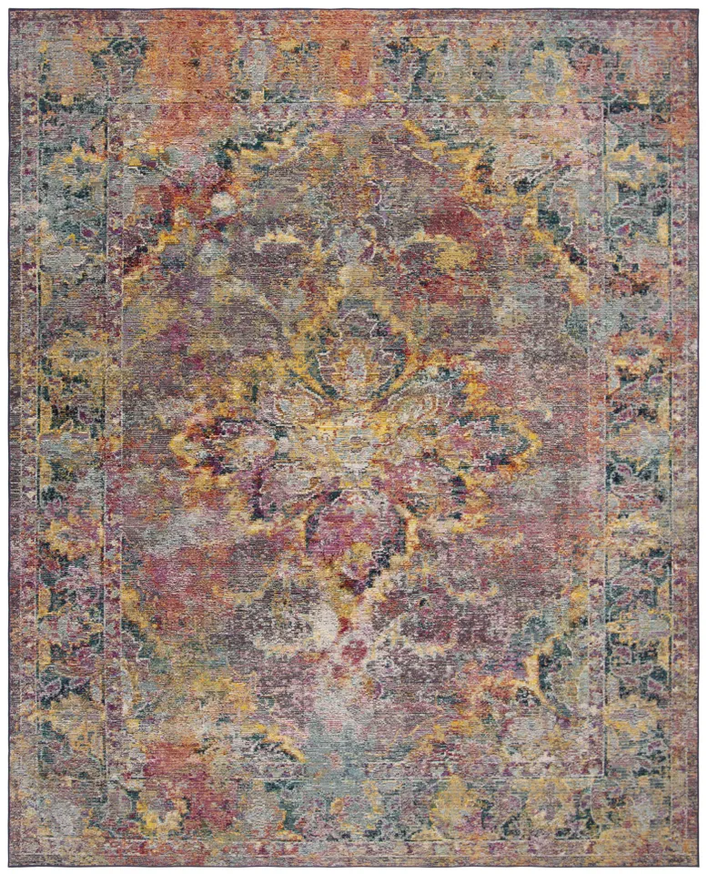 Arlo Home Woven Area Rug, CRS508H, Navy/Light Blue,  8' X 10'