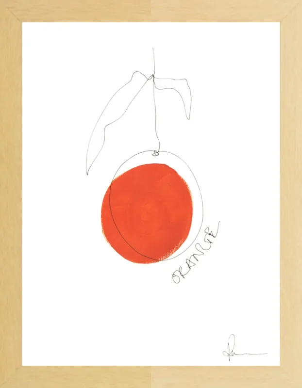 Orange by Polly Mann for Artfully Walls