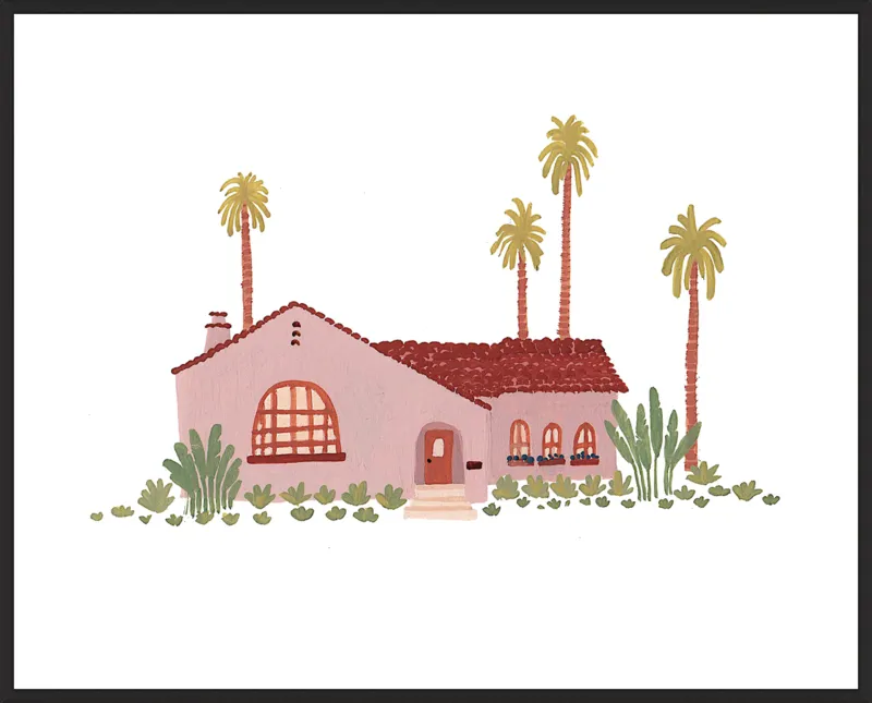 Pink Bungalow by Taylor Ann for Artfully Walls