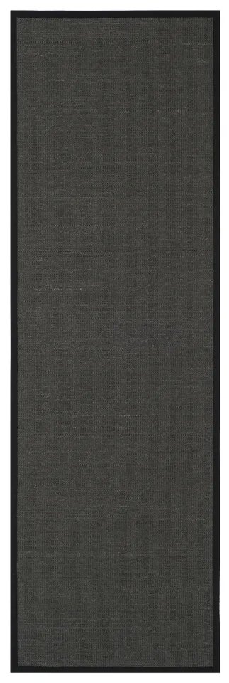 Arlo Home Woven Area Rug, NF131D, Anthracite/Black,  2' 6" X 8'