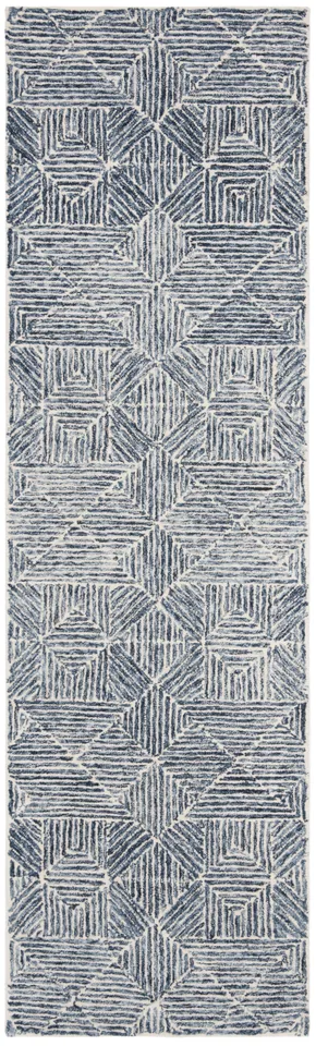 Safavieh Couture Abstract Collection Hand Tufted Area Rug, Blue / Ivory, 2'-3" x 8'