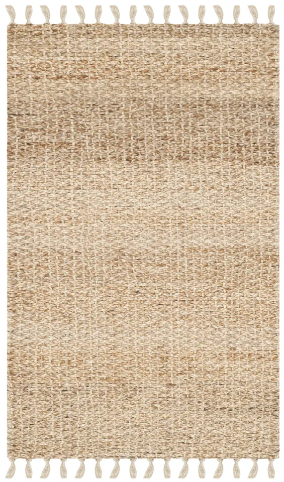 Arlo Home Hand Woven Area Rug, NF733A, Natural,  3' X 5'